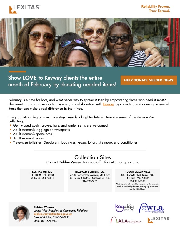 Keyway Center Donation Flyer