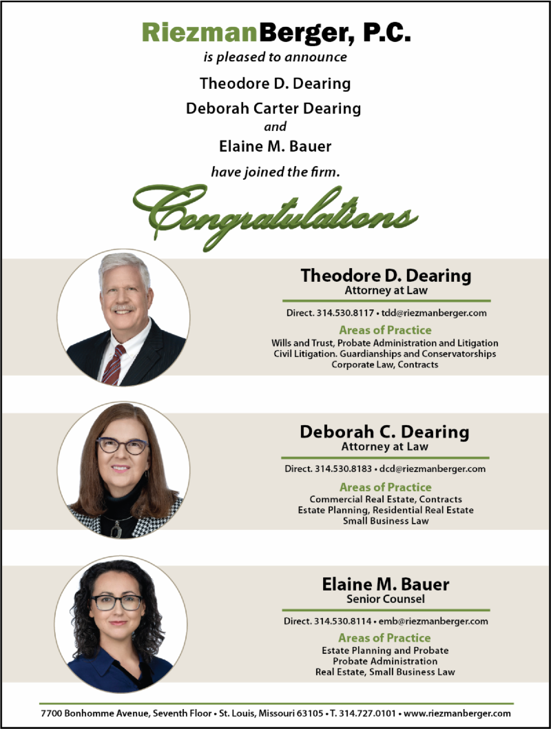 Attorneys Join Riezman Berger, P.C.